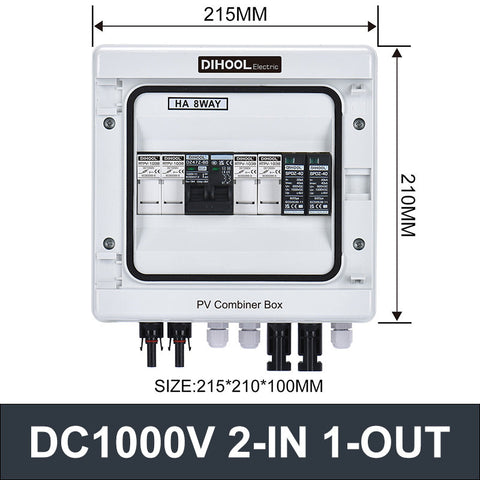 HAPV-1000V-2S1 PV Combiner Box