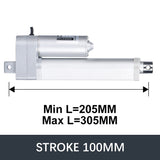 Hall Electric Linear Motion Actuator 24V DC Motor 4000N 880LB Load - DHLA4000