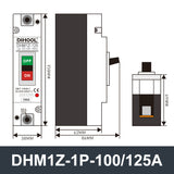 DHM1Z-1P DC Molded Case Circuit Breaker