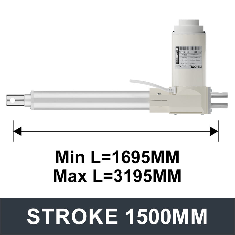 Hall Electric Linear Motion Actuator 24V DC Motor 8000N 1760LB Load - DHLA8000-A1-Hall-HS1-1V4