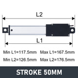 DHLA130 Micro/Mini Hall Linear Actuator 24V DC Motor 180N 40LB Load - DHLA130-A1-Hall-IP65