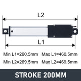 DHLA130 IP65 Waterproof Micro/Mini Linear Actuator 24V DC Motor 180N 40LB Load - DHLA130-IP65-A1-24V