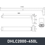 Electric Lifting Column 24V-32V DC Motor 2000N 440LB Load 1V2 - DHLC2000-Hall-HS1-1V2