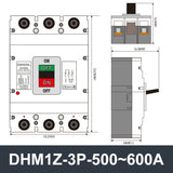 DHM1Z-3P DC Molded Case Circuit Breaker