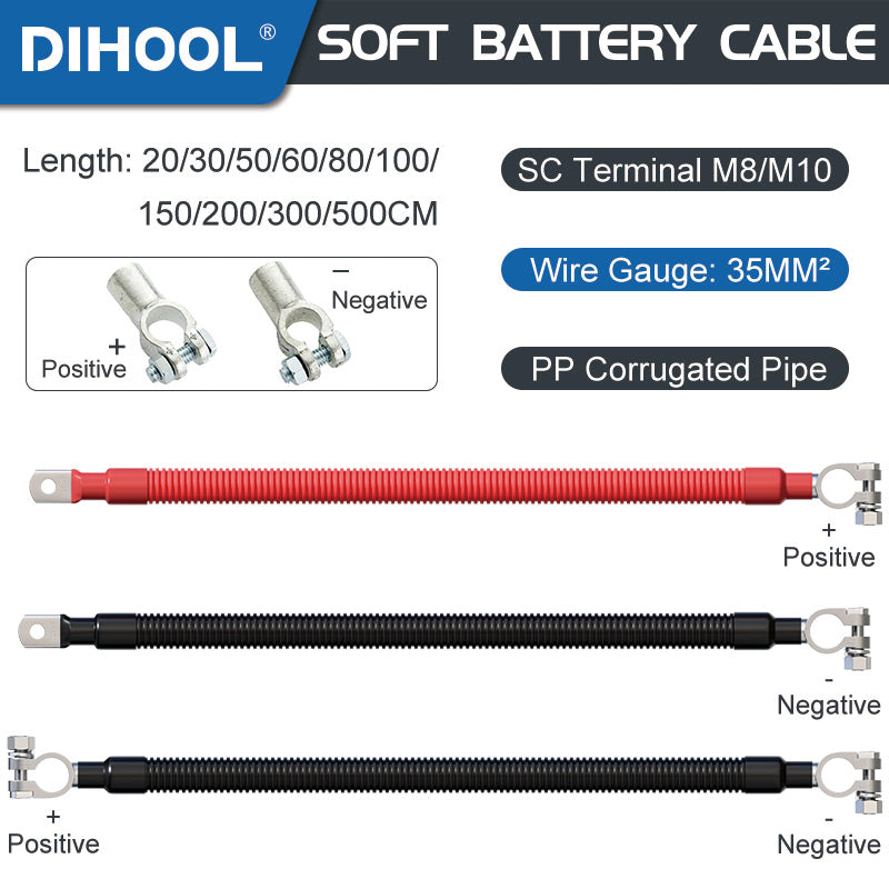 SWSC-BT Battery Cable Car Terminal Clamps Wire 35MM² SC Lug M8/M10