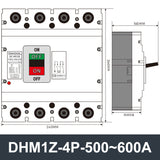 DHM1Z-4P DC Molded Case Circuit Breaker