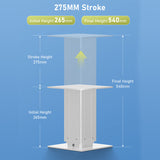 DHLCE-IR 3 Stage Electric Lifting Column - IR Panel 1000N 220LB Load - DHLCE-360