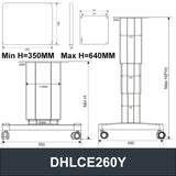 Movable Tatami Lifting Table Iron Plate 29~32V DC Motor Hall Controller 1600N 352LB Load - DHLCEY-Hall-C4