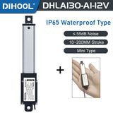 DHLA130 IP65 Waterproof Micro/Mini Linear Actuator 12V DC Motor 180N 40LB Load - DHLA130-IP65-A1-12V