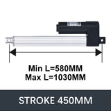 Hall Electric Linear Motion Actuator 29V-32V DC Motor 3000N 660LB Load - DHLA3000-A1-HALL-HS1-1V1