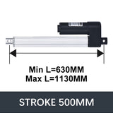 Hall Electric Linear Motion Actuator 29V-32V DC Motor 3000N 660LB Load - DHLA3000-A1-HALL-HS1-1V1