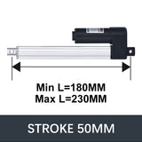 Hall Electric Linear Motion Actuator 29V-32V DC Motor 3000N 660LB Load - DHLA3000-A1-HALL-HS1-1V1