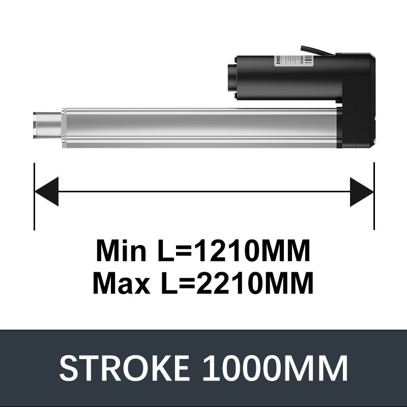 Hall Electric Linear Motion Actuator 29V-32V DC Motor 3000N 660LB Load - DHLA3000-A2-HALL-HS1-1V4