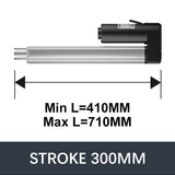 Hall Electric Linear Motion Actuator 29V-32V DC Motor 3000N 660LB Load - DHLA3000-A2-HALL-HS1-1V1