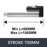 Hall Electric Linear Motion Actuator 29V-32V DC Motor 3000N 660LB Load - DHLA3000-A2-HALL-HS1-1V1