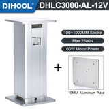 Electric Lifting Column 12V DC Motor 2100N 462LB Load - DHLC3000-AL