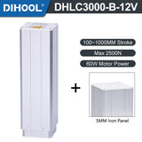 Electric Lifting Column 12V DC Motor 2100N 462LB Load - DHLC3000-B