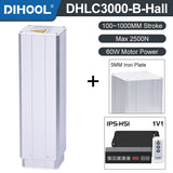 Electric Lifting Column 24V DC Motor 2700N 594LB Load - DHLC3000-B-Hall-HS1-1V1