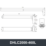 Electric Lifting Column 24V-32V DC Motor 2000N 440LB Load - DHLC2000-Hall-HS1-1V1