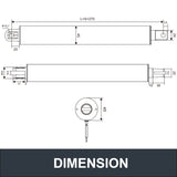 Electric Linear Motion Actuator 12V DC Motor 3000N 660LB Load - DHLA45-45