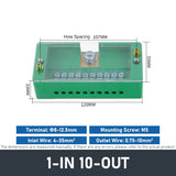 FJ6/JHD Junction Box Unipolar Splitter 1/2/3/4-IN Multiple-OUT Metering Wire Connector Terminal Block Distribution Box