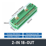 FJ6/JHD Junction Box Unipolar Splitter 1/2/3/4-IN Multiple-OUT Metering Wire Connector Terminal Block Distribution Box