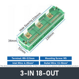 FJ6/JHD Junction Box Unipolar Splitter 1/2/3/4-IN Multiple-OUT Metering Wire Connector Terminal Block Distribution Box