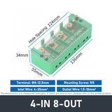 FJ6/JHD Junction Box Unipolar Splitter 1/2/3/4-IN Multiple-OUT Metering Wire Connector Terminal Block Distribution Box