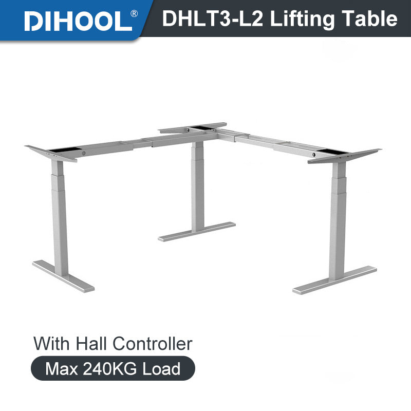 DHLT3-L2 L-shaped Lifting Table(with line slot) with Hall Controller