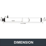 Electric Linear Motion Actuator 24V DC Motor 1200N 264LB Load - DHLA40X
