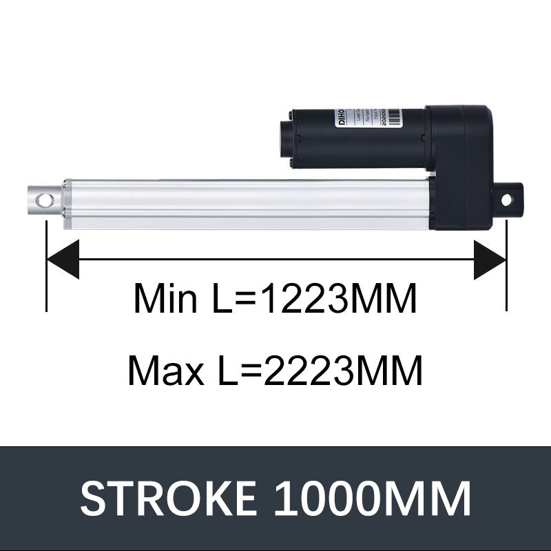DC24V Electric Motor linear Actuator Linear Telescopic tube 3000N 1500N 1000N Stroke 50mm 100mm 200mm 300mm 500mm
